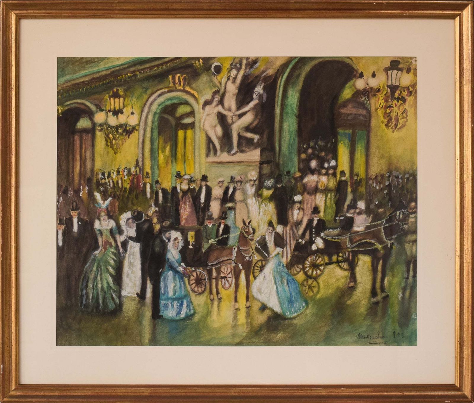 Impressionistisch Avondtafereel In De Stijl Van Renoir