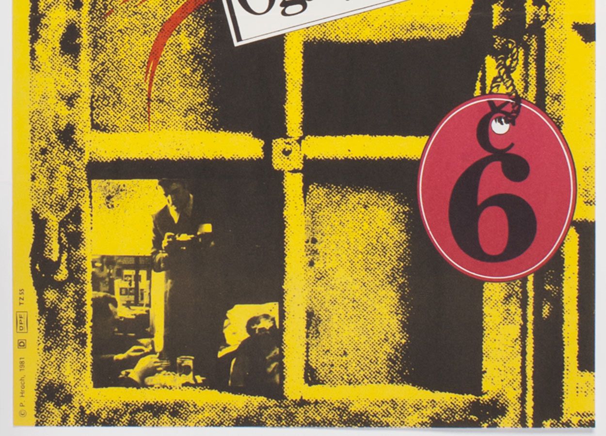 Original Film Poster, Ogaryova Street, Number 6, Petr Poš, 1981, Genuine Czech Vintage Print photo furniture