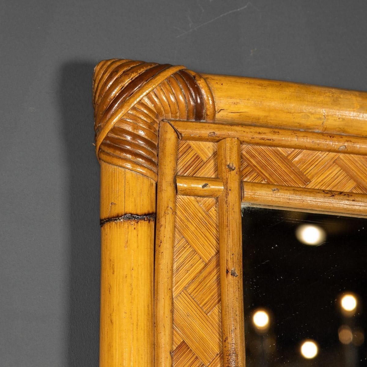 20th Century French French Bamboo Mirror, C.1970 photo 1095.0