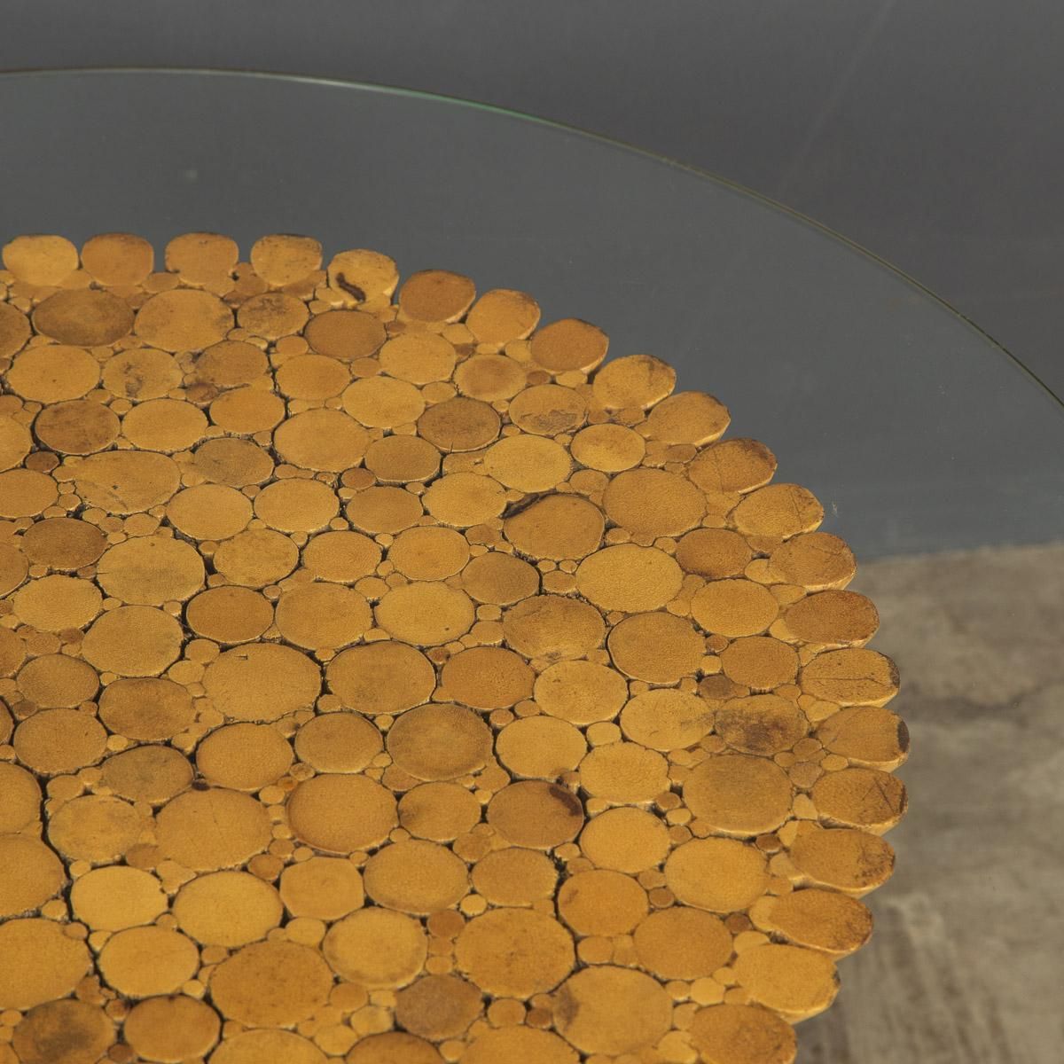 20th Century "Sheaf Of Wheat" Coffee Table By Mcguire, C.1970 photo for sale