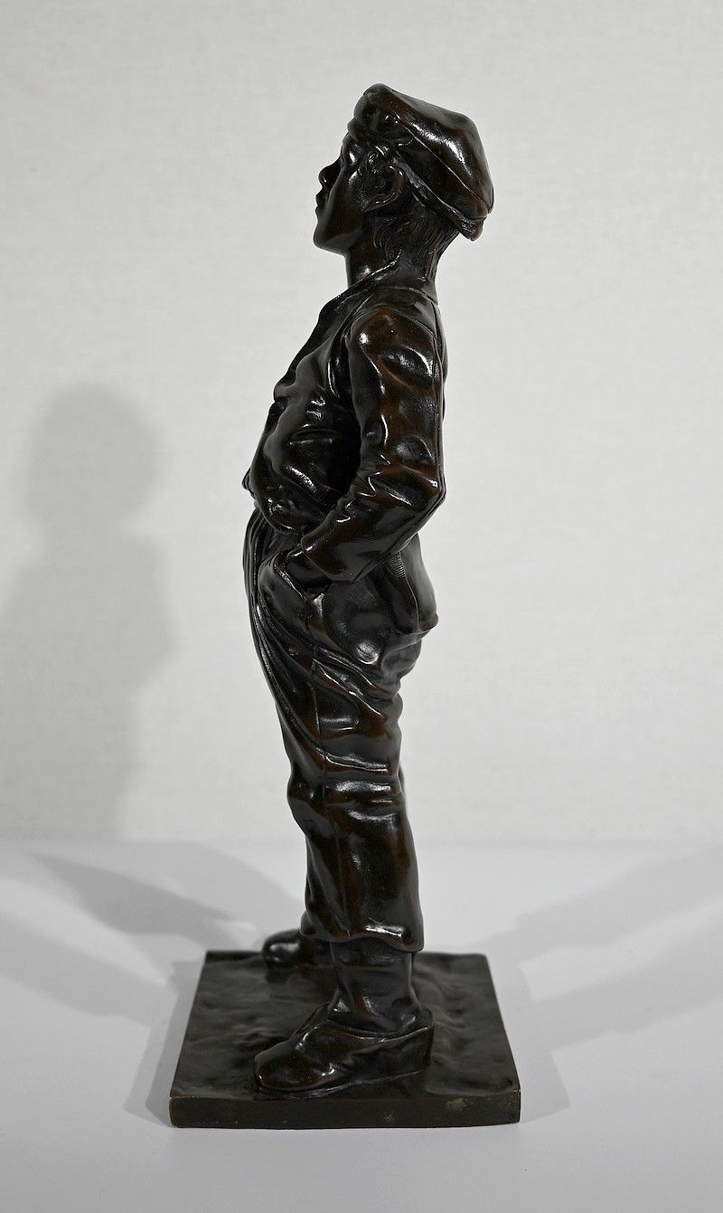 Bronze “The Whistler” After H. Hertzberg – Late 19th Century photo for sale