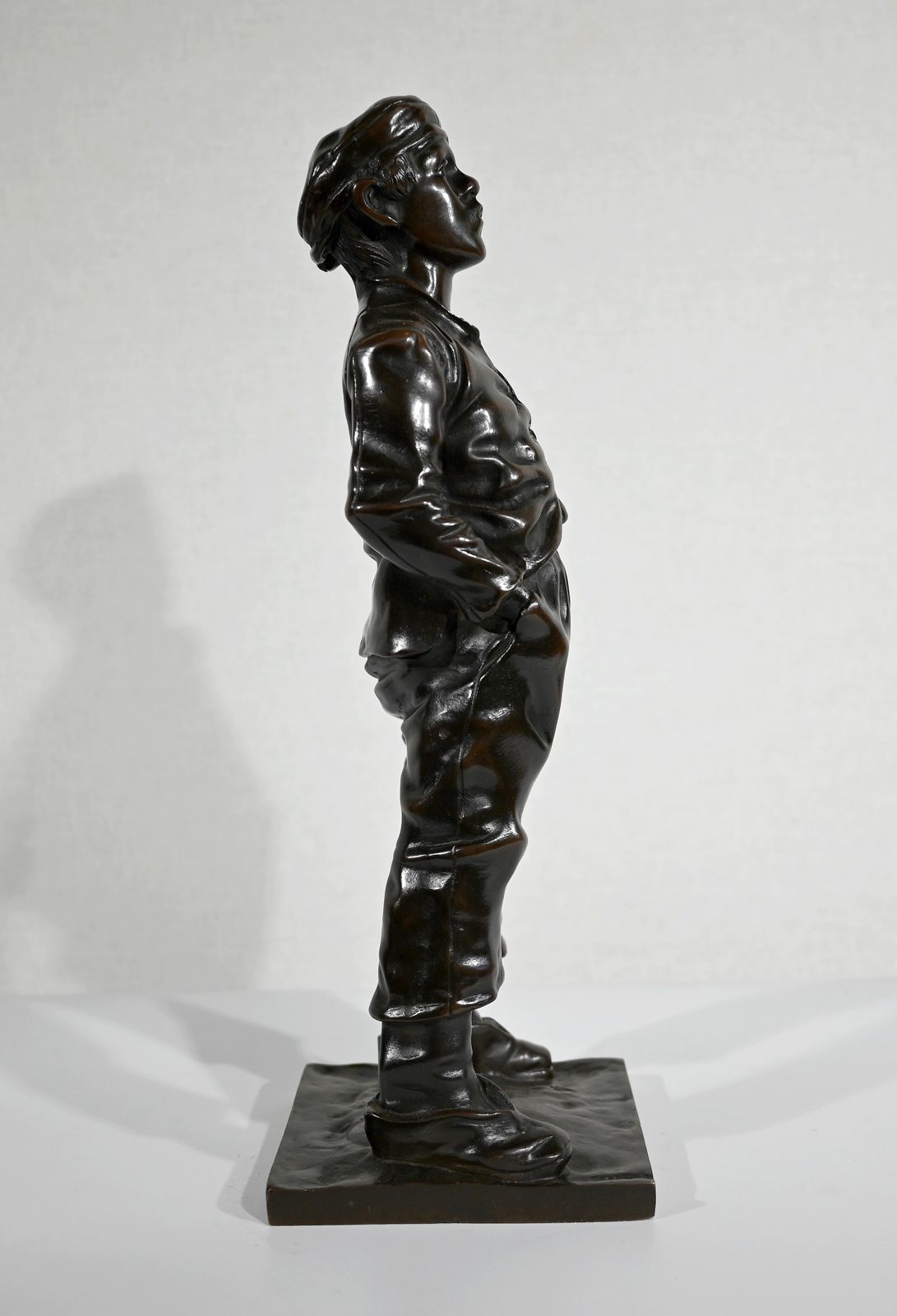 Bronze “The Whistler” After H. Hertzberg – Late 19th Century photo buy