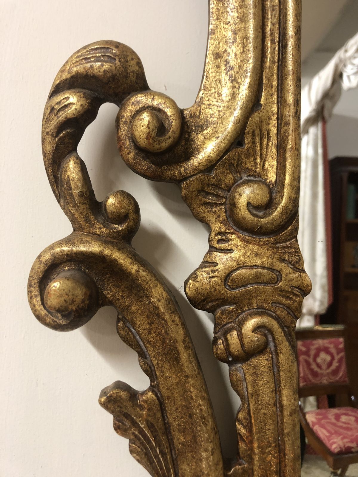 photo for sale Huge Baroque Style Mirror Of High Venetian Craftsmanship