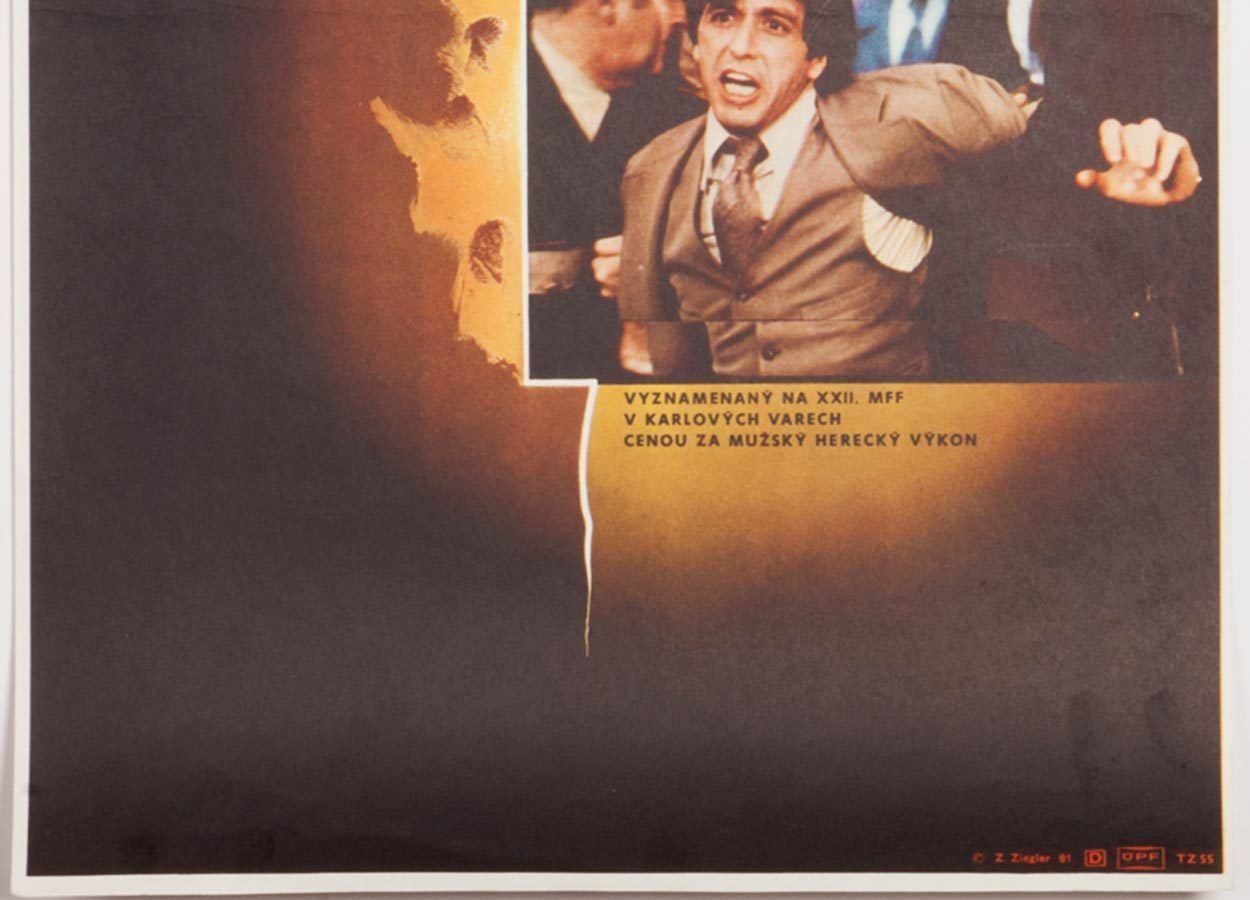 Original Film Poster, And Justice For All, Zdeněk Ziegler, 1981, Genuine Czech Vintage Print photo for sale