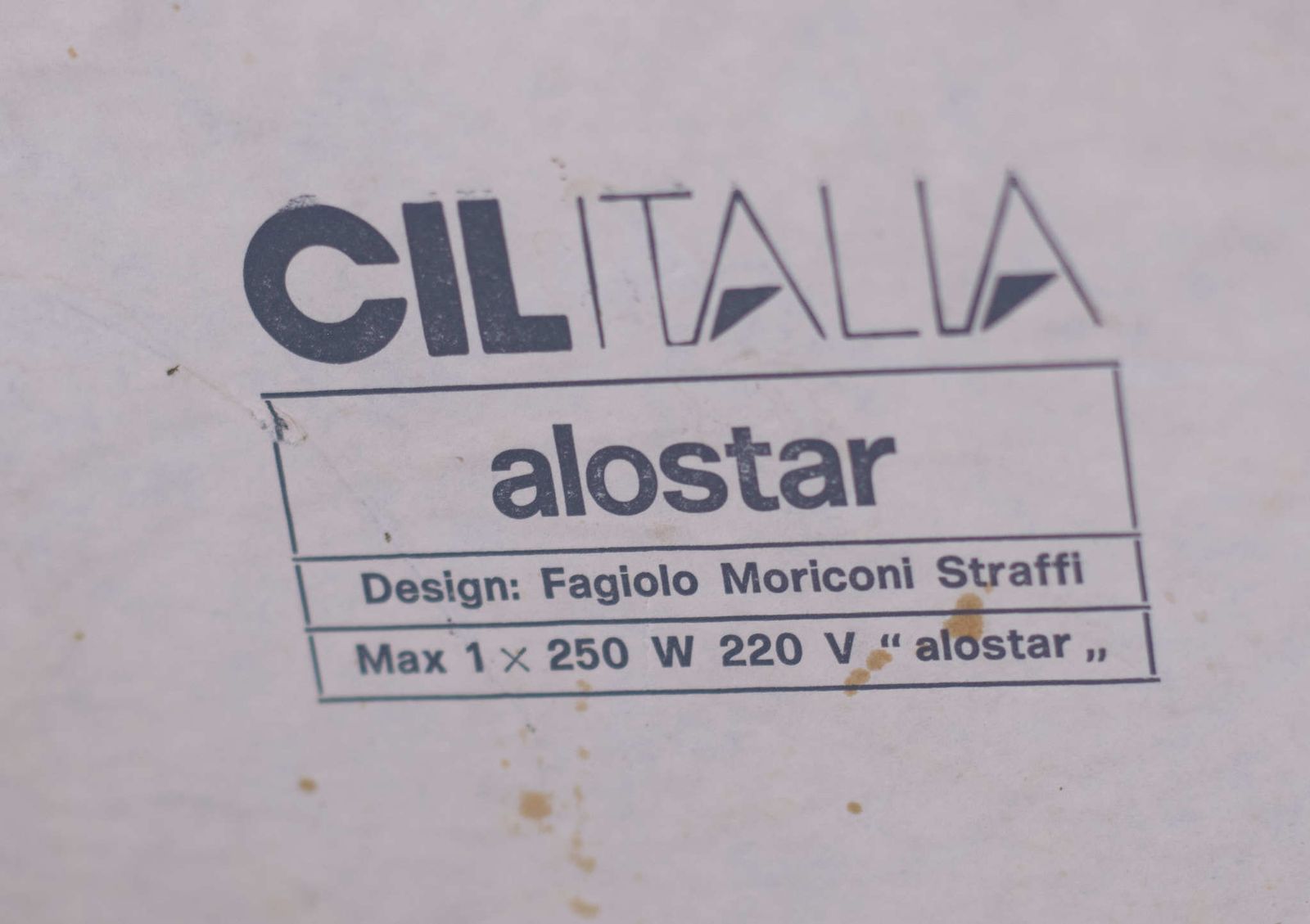 Postmodern Floor Lamp Fagiolo Moriconi For Cil Italia 1970s photo for sale