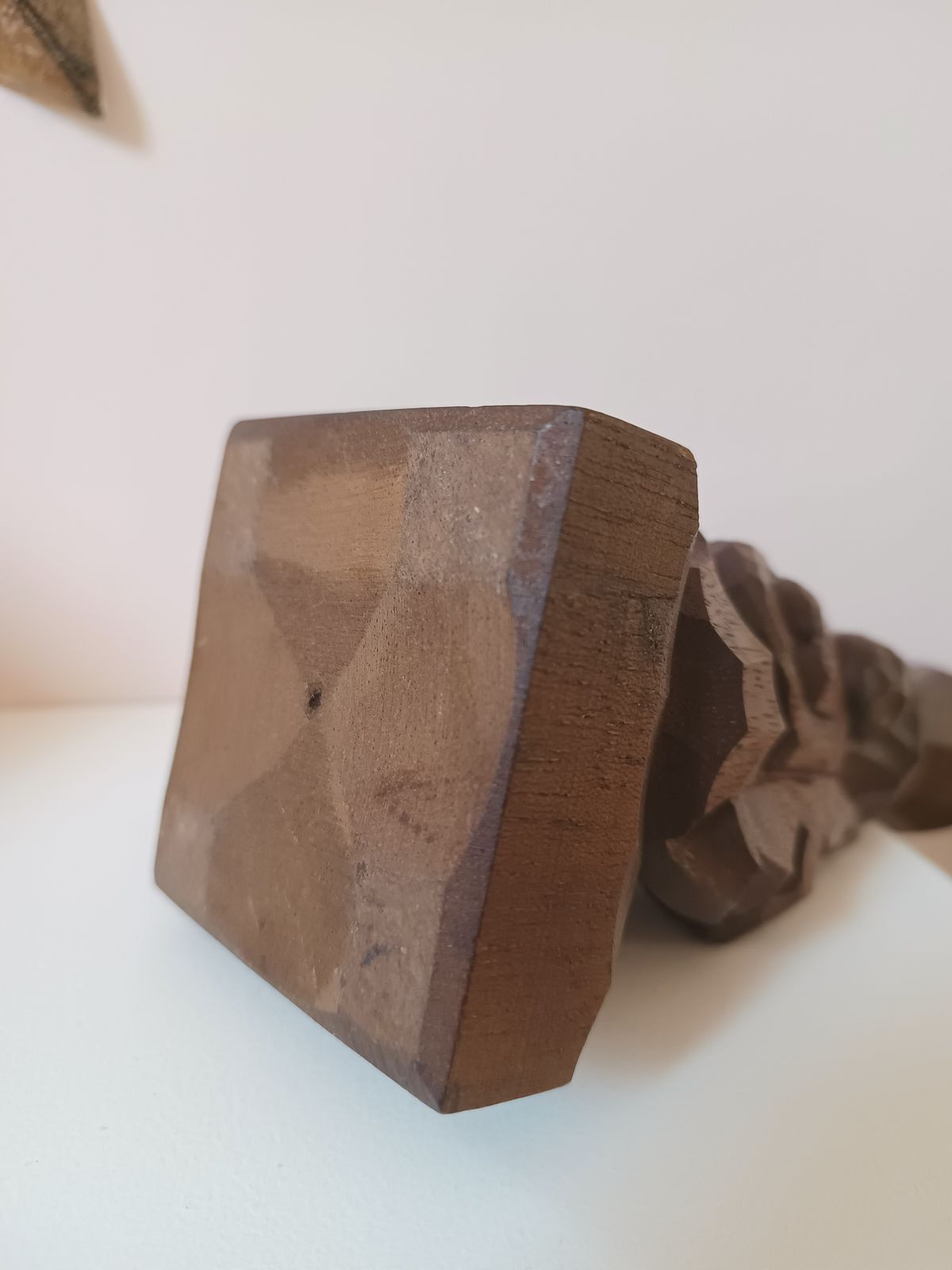 Anthroposophical Carved Wood Candlestick C1940s Steiner Dornach School Switzerland photo 325.0