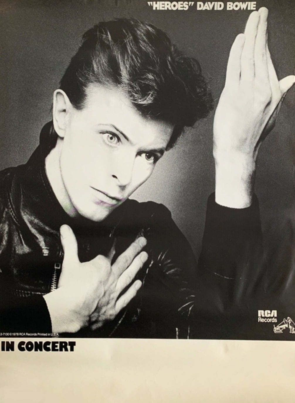 David Bowie   Heroes Original Vintage Poster