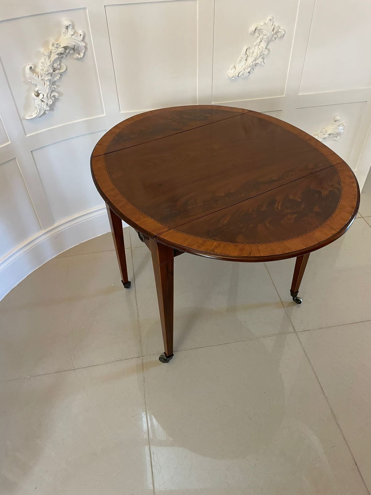 Fine Quality Antique Sheraton Period Inlaid Mahogany Pembroke Table photo 2685.0
