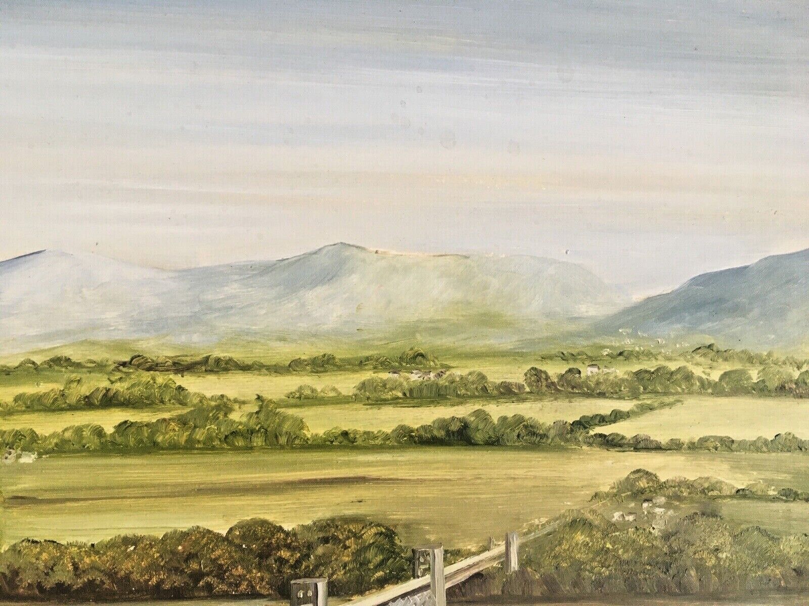 Large Original Margaret Hall Framed Oil Painting Menai Britannia Bridge Anglesey photo buy