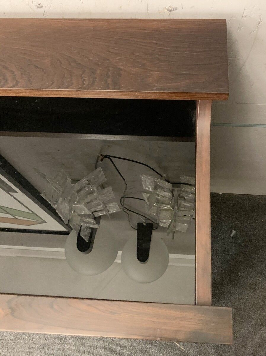 Furniture Mid Century Modern Sideboard With Black Mirrored Top By Carlo Di Carli For Luigi Sormani photo