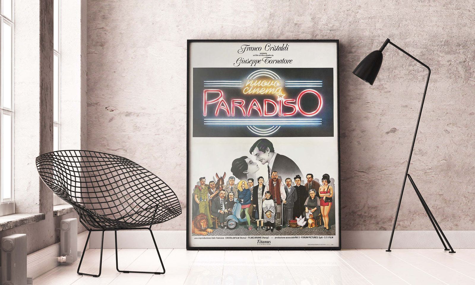 Cinema Paradiso 1989 Italian 2 Foglio Film Movie Poster Cecchini photo furniture