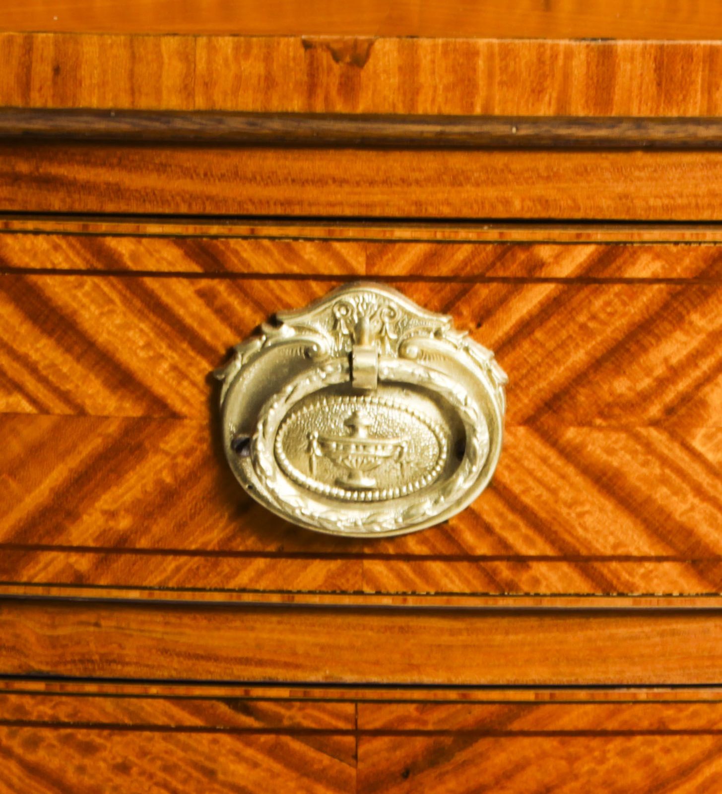 Antique Satinwood & Inlaid Bedside Cabinet C.1880 19th Century photo vintage