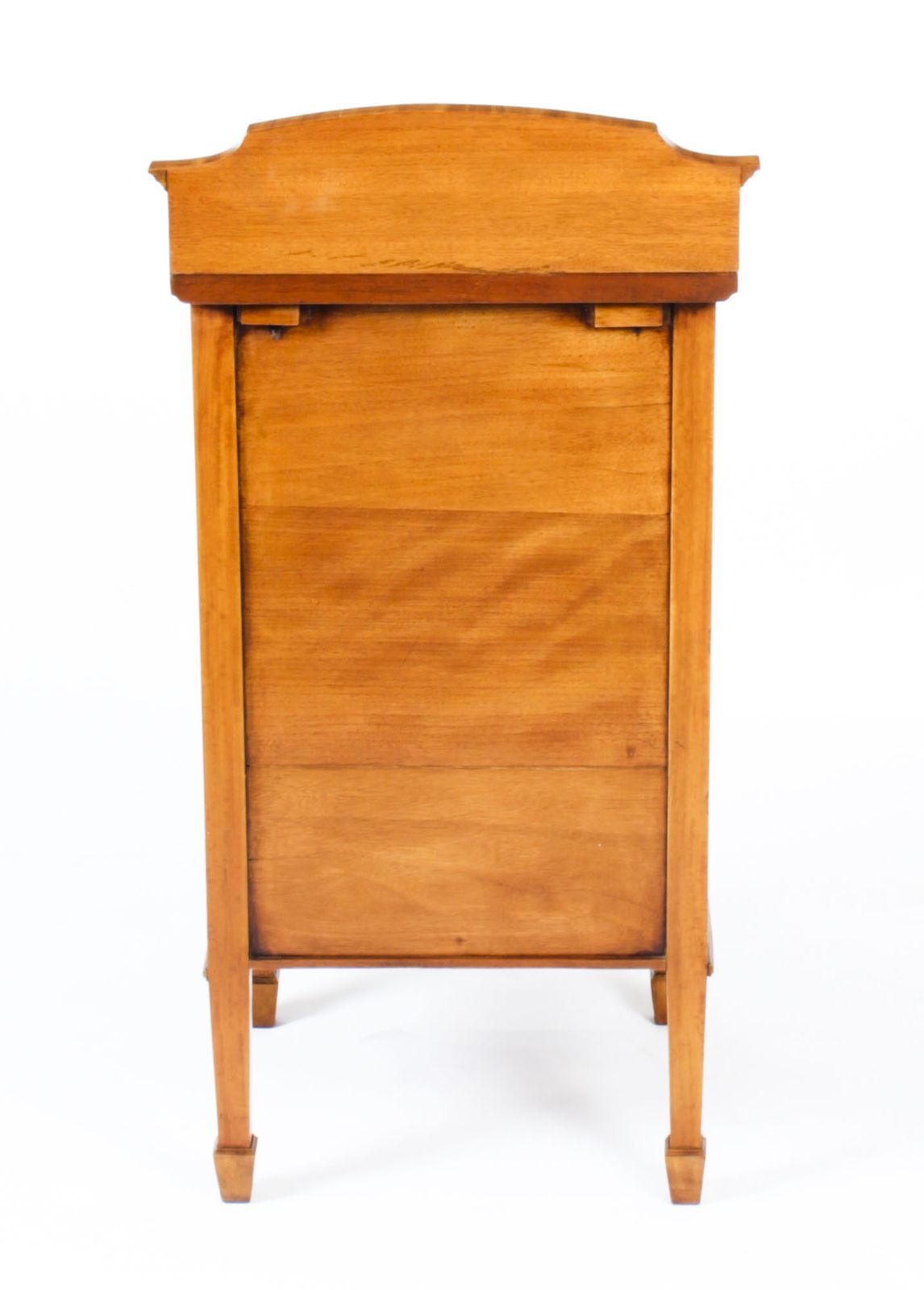 Furniture Antique Satinwood & Inlaid Bedside Cabinet C.1880 19th Century photo