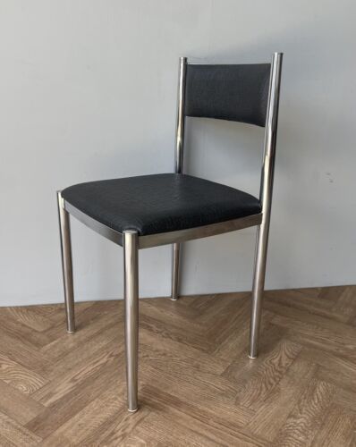 Amazing Vintage Smoked Glass Dining Table & 4 Matching Dining Chairs photo buy