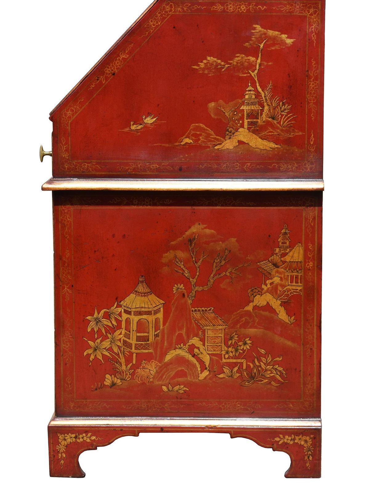 18th Century Lacquer And Gilt Chinoiserie Bureau Bookcase photo 18500.0