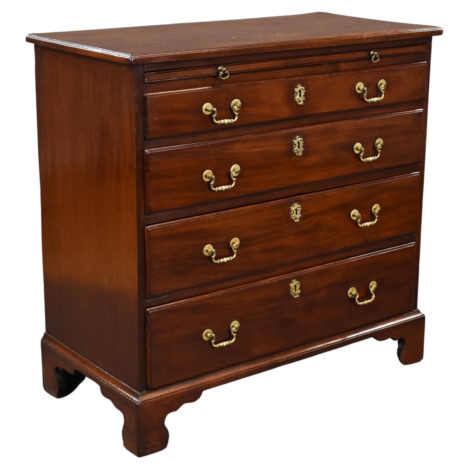 19th Century English George III Mahogany Chest Of Drawers