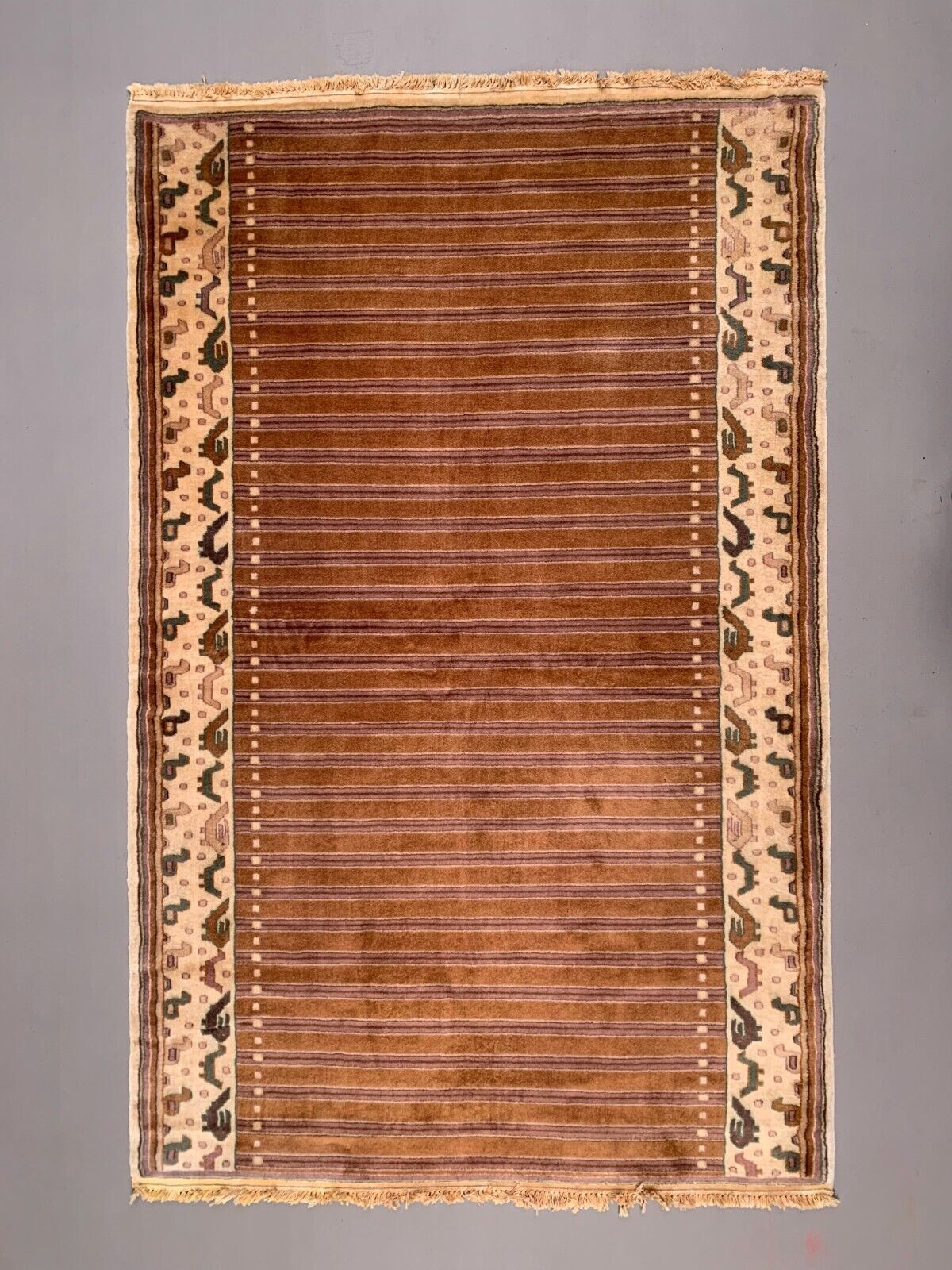 Fine Vintage Pakistani Rug, 200x125 Cm Turkoman Bokhara Beige Medium