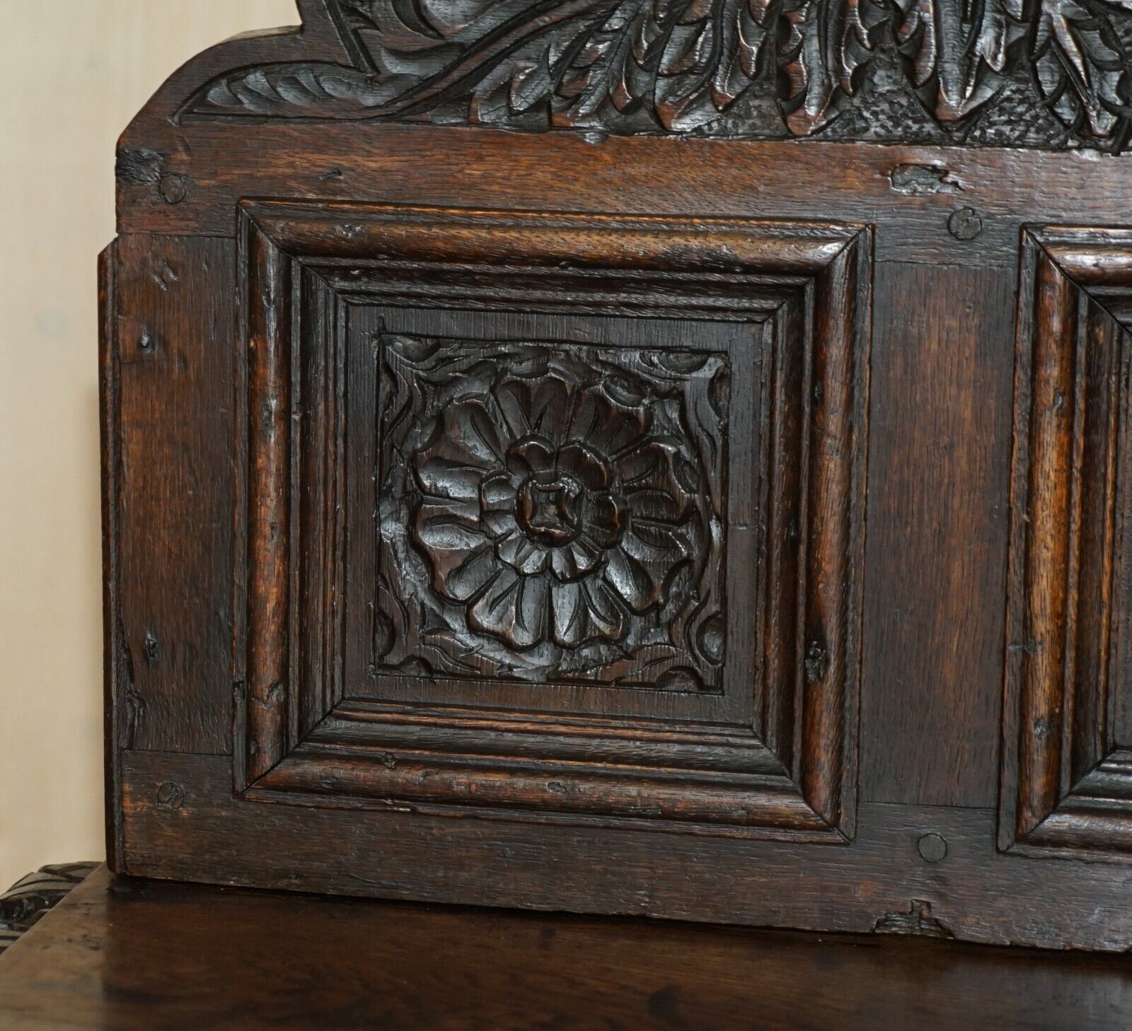 Antique 18th Century Circa 1720 Gothic Jacobean Hall Console Table Single Drawer photo Furniture