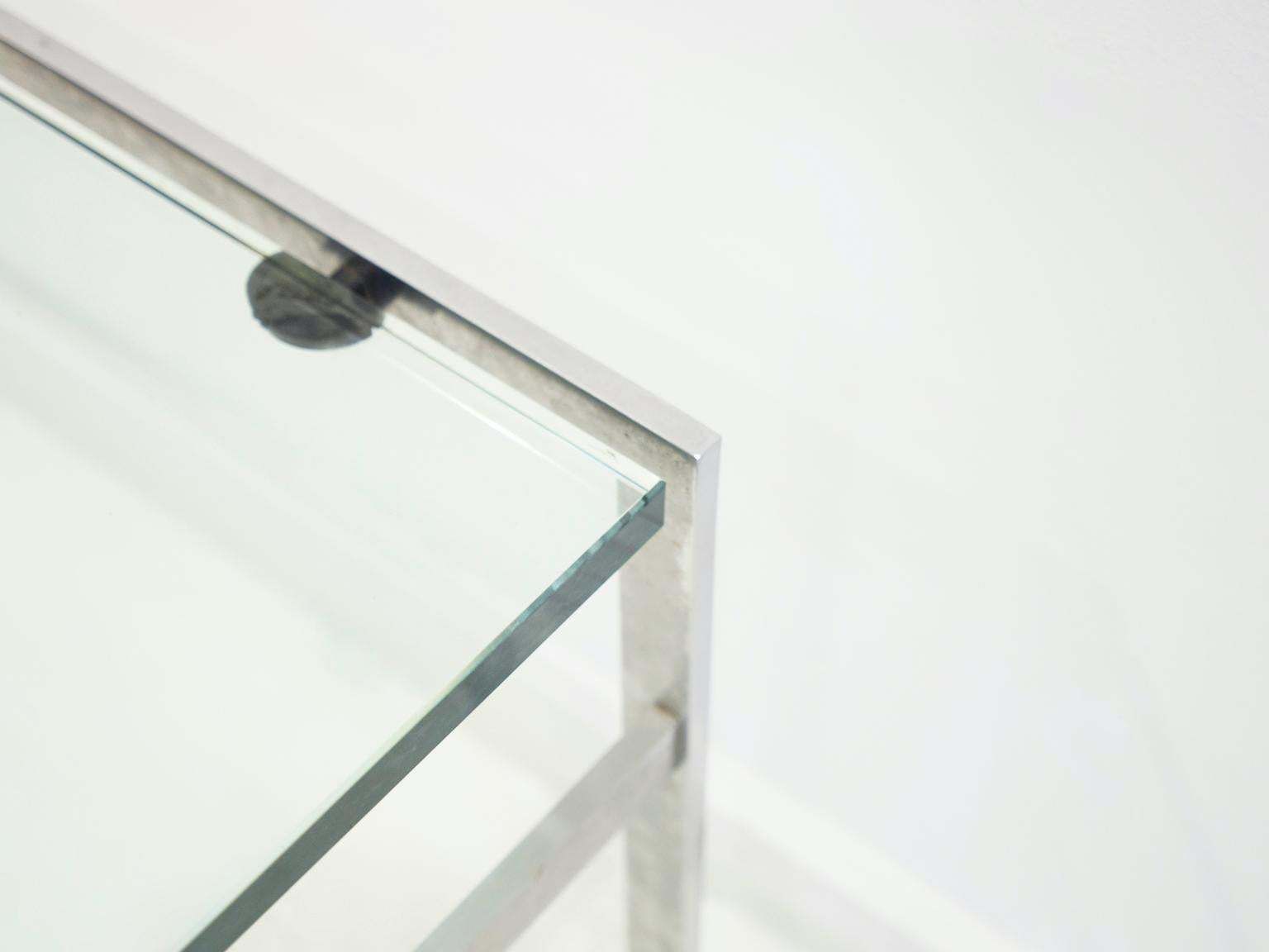 Coffee Table Of Steel And Glass By Preben Fabricius And Jørgen Kastholm photo vinterior