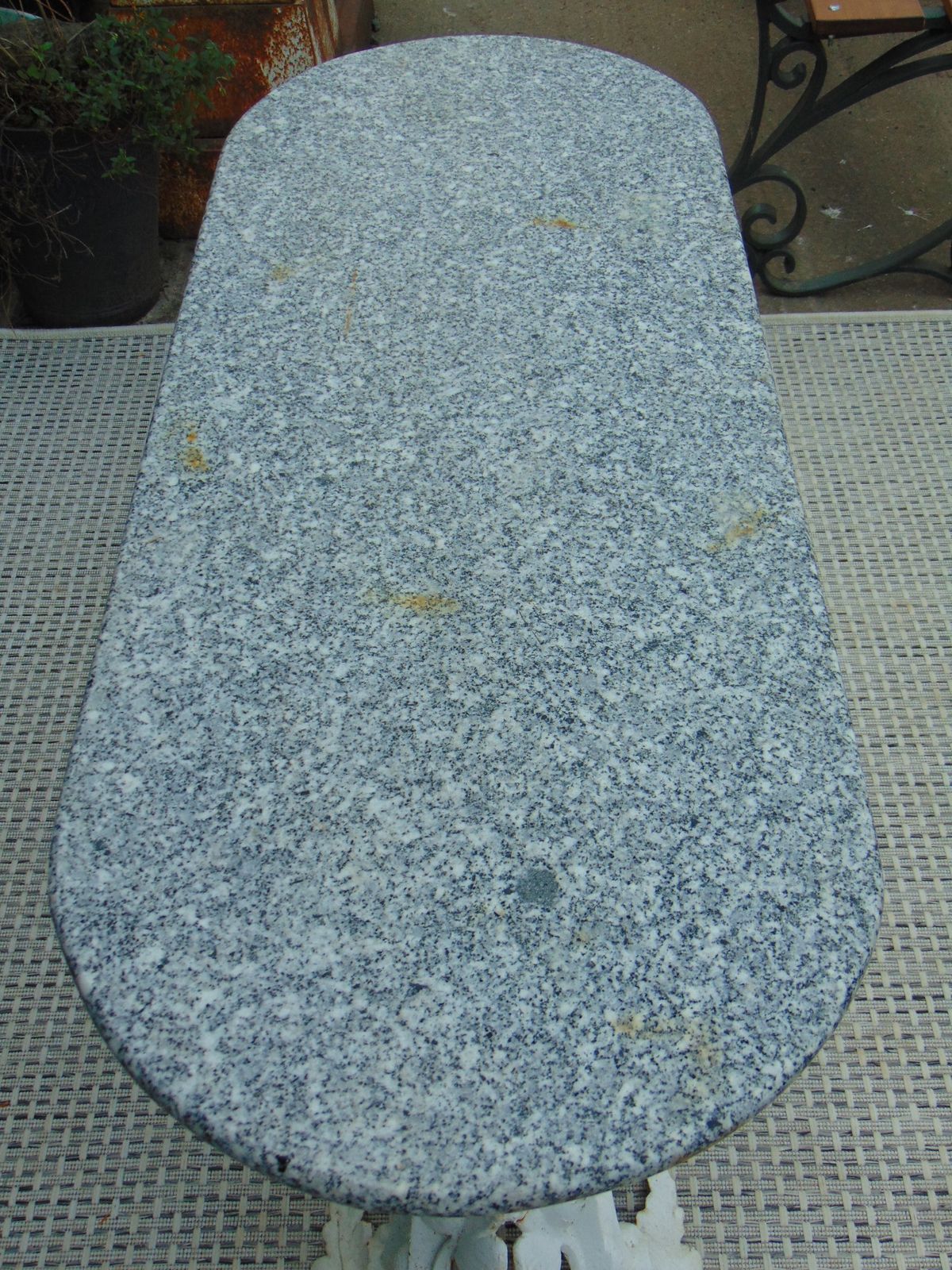 Victorian Cast Iron Marble Topped Table photo vinterior