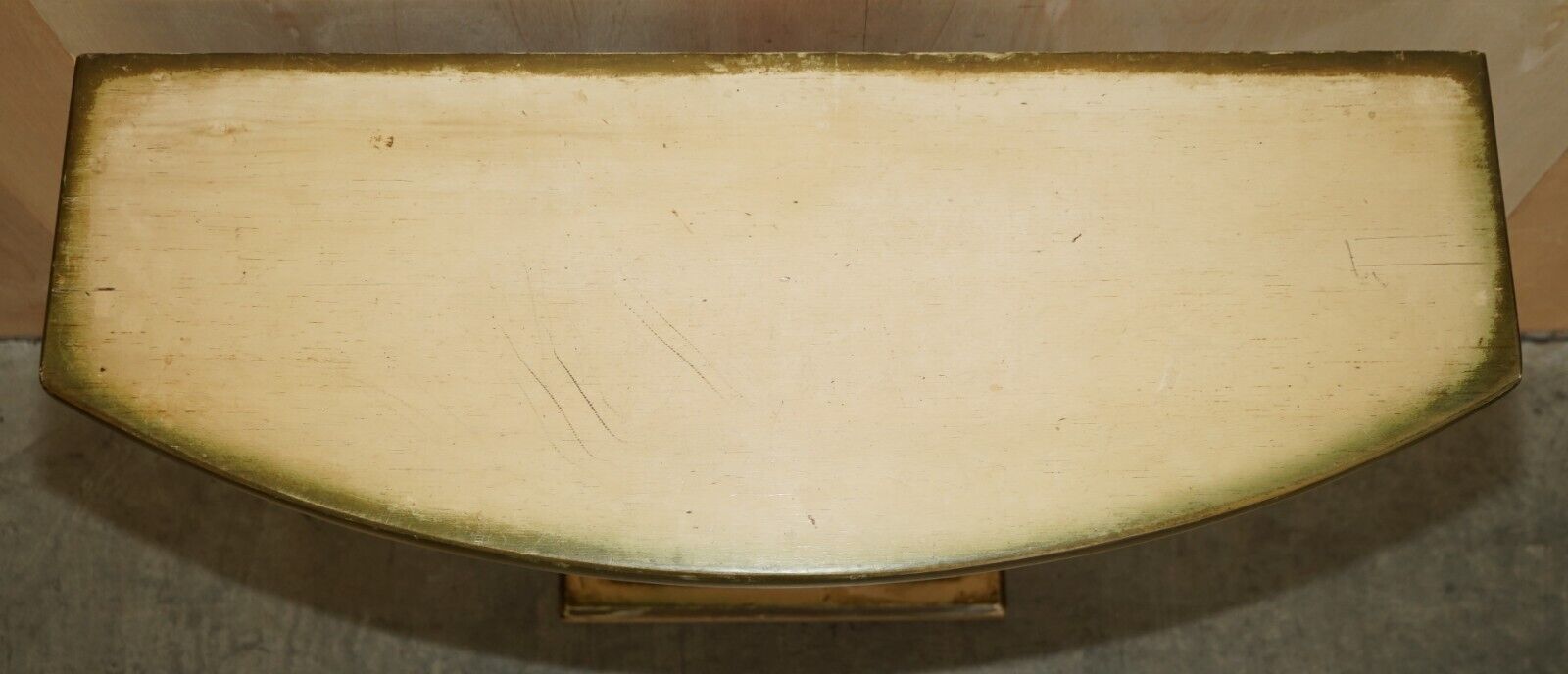 3750.0 After Groult Mid Century Circa 1960's Gilt Plaster Sea Clamp Shell Console Table photo