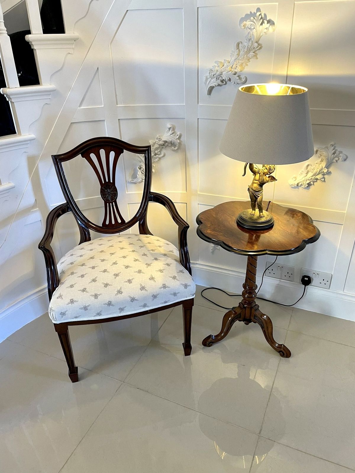 Antique Hepplewhite Style Mahogany Armchair photo 1295.0