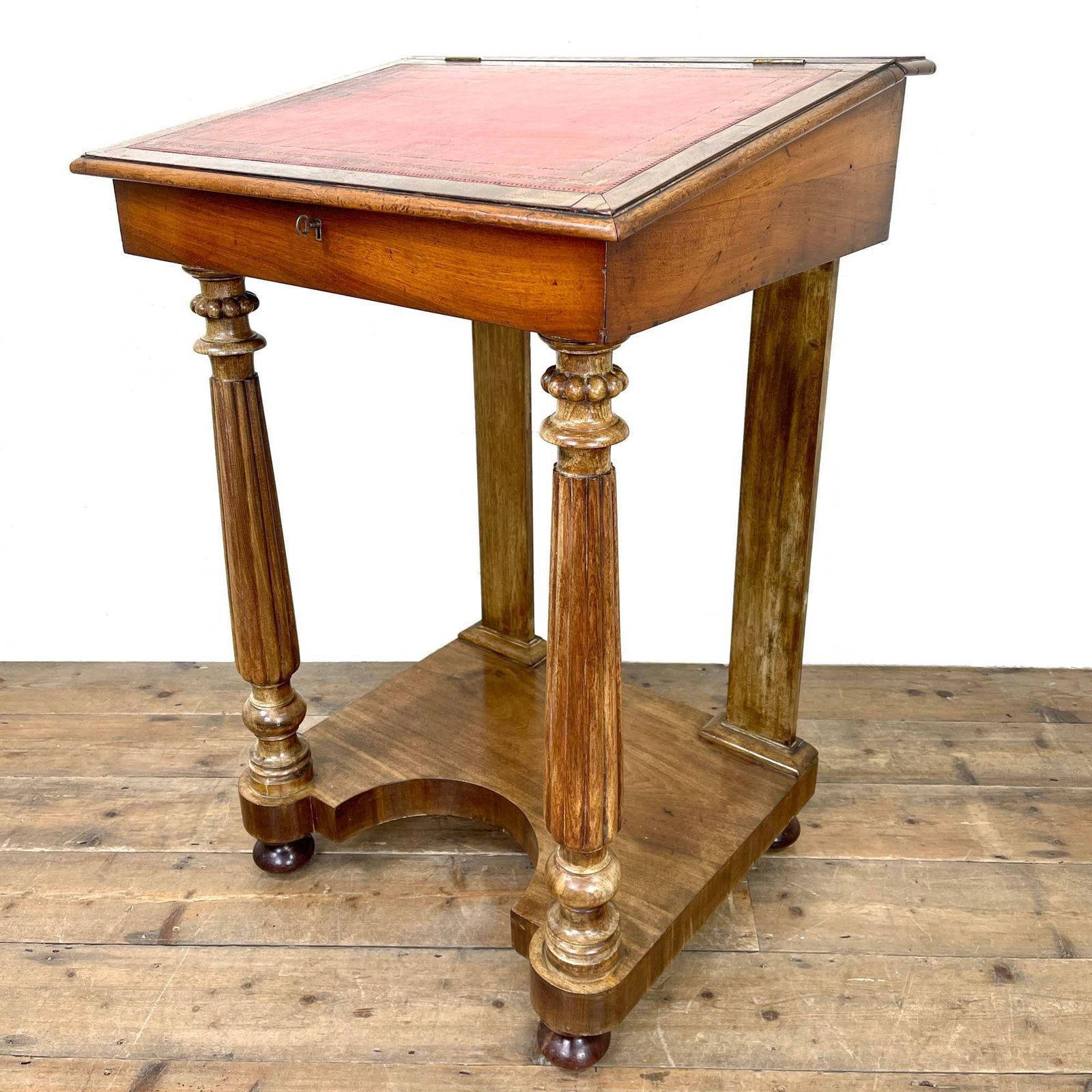 Antique Victorian Mahogany Davenport Writing Desk
