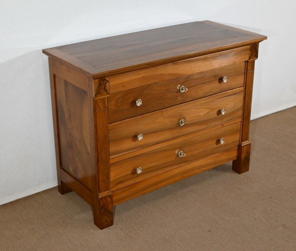 Small Chest Of Drawers In Solid Walnut, Directoire Period   Early 19th Century photo furniture