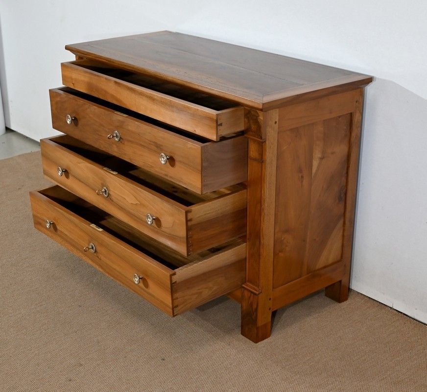 Small Chest Of Drawers In Solid Walnut, Directoire Period   Early 19th Century photo Furniture