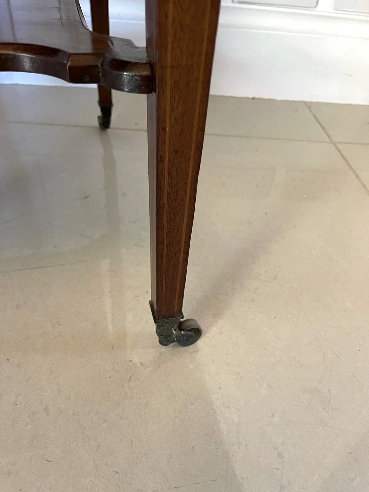 Fine Quality Antique Inlaid Mahogany Occasional/Lamp Table photo buy
