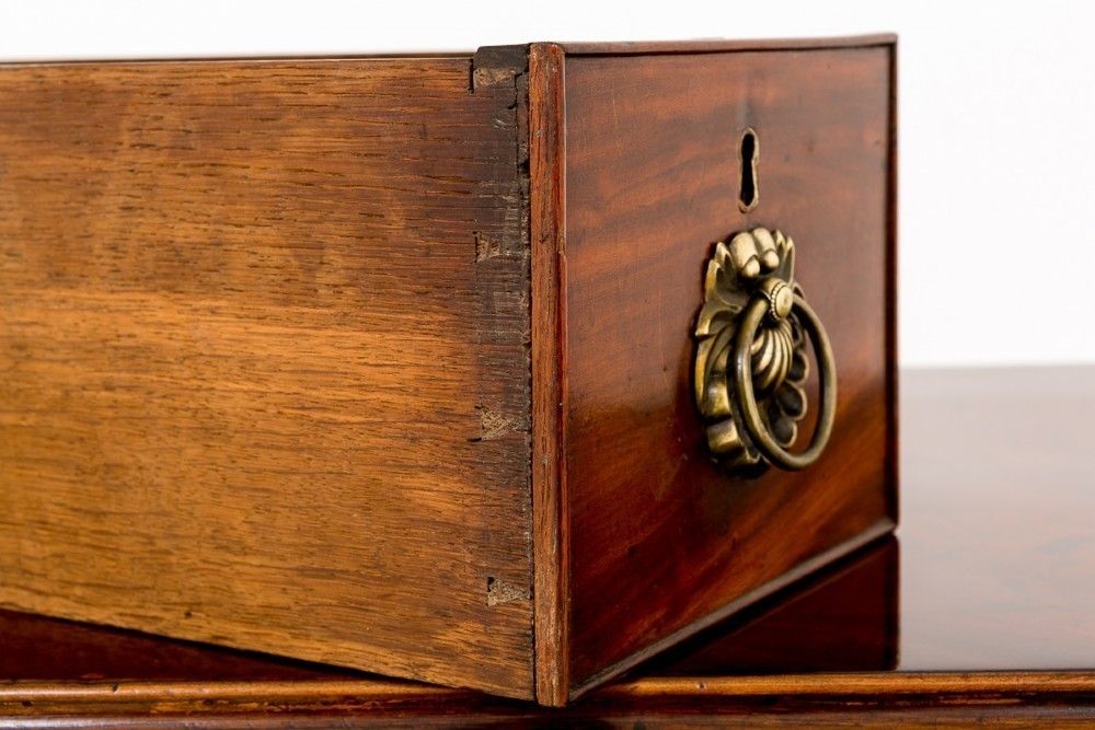 Antique Knee Hole Desk   Georgian Mahogany 18th Century photo buy