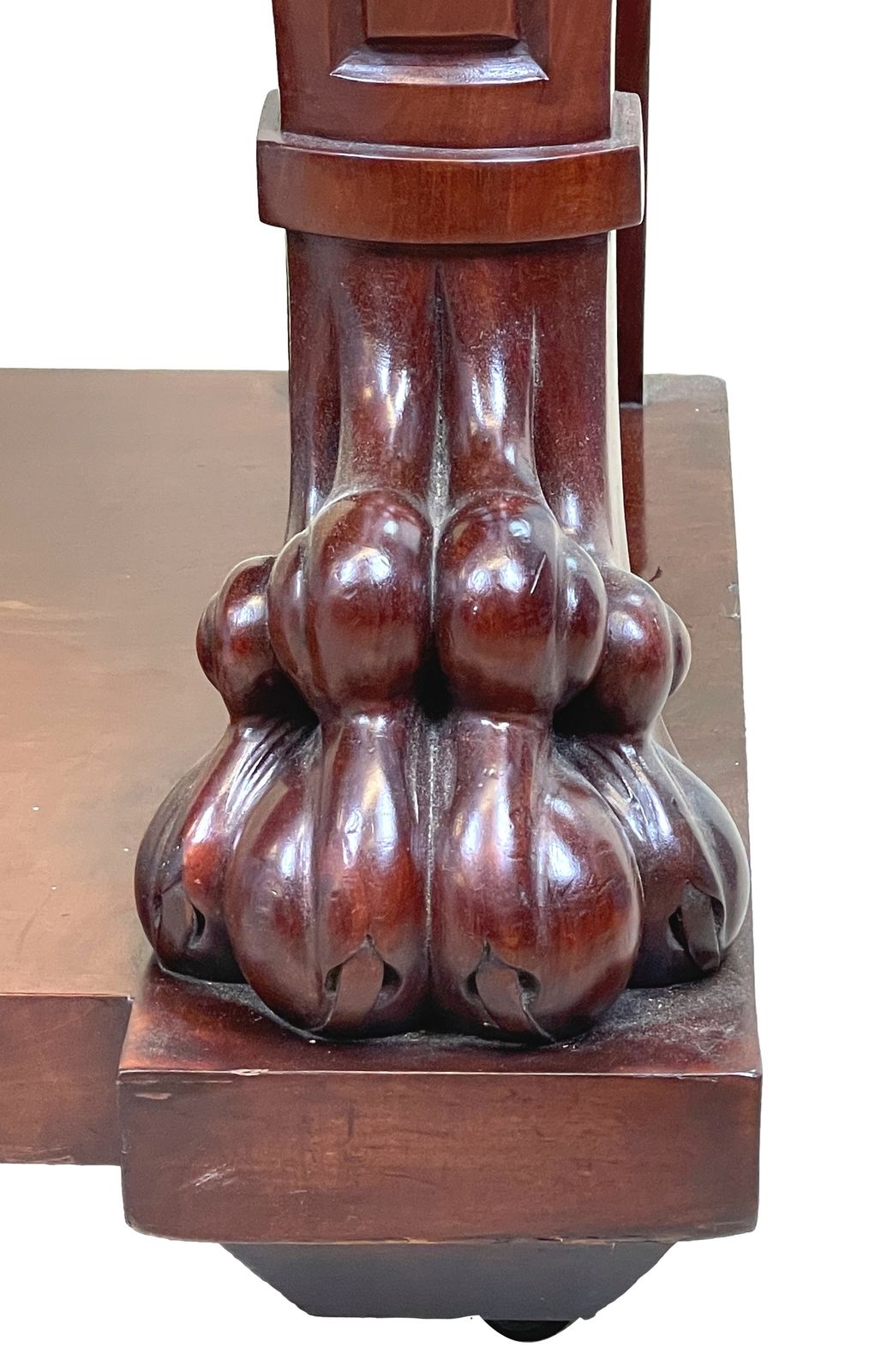Furniture Mahogany 19th Century Carved Buffet (England, Circa 1850) photo