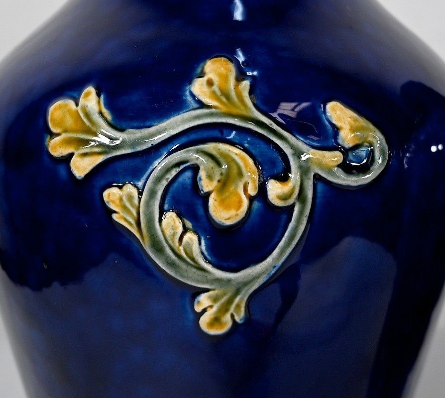 Pair Of Ceramic Vases, Art Nouveau – 1900 photo vintage