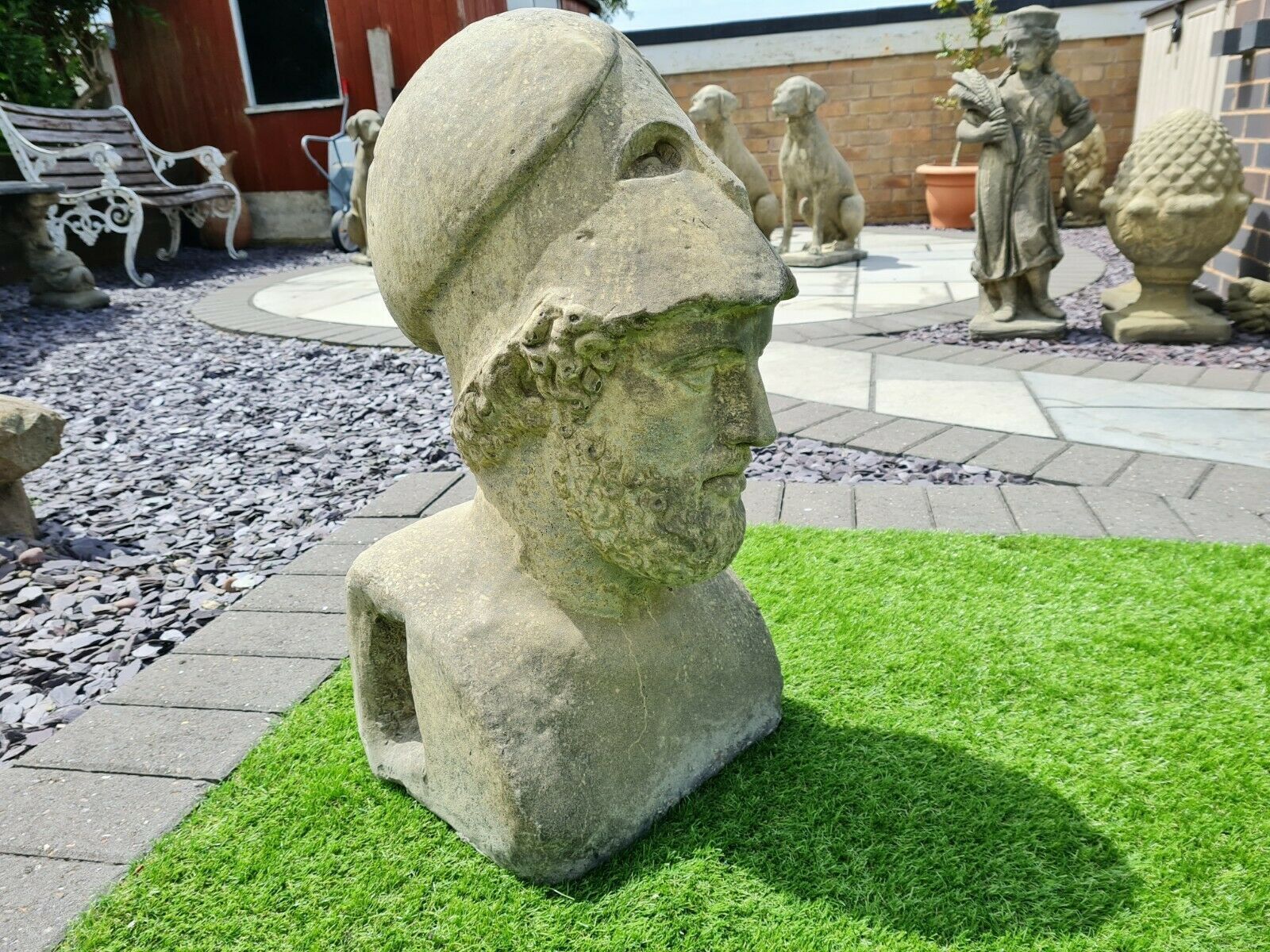 photo furniture Pericles Greek Statesman !Garden Ornemant English Stone ( Delivery Available Via Our Own Specialist Courier Company 0195.