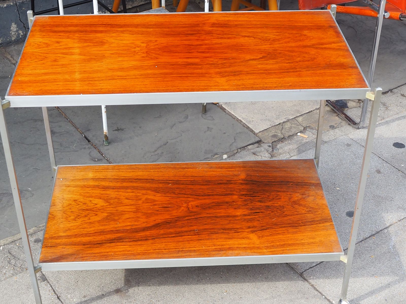 Rosewood And Aluminium Drinks Trolley, Holland photo 425.0