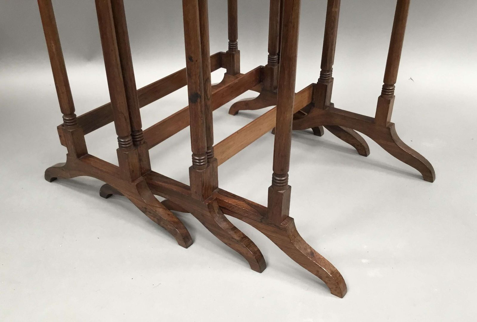 2475.0 A Fine Regency Rosewood Nest Of 3 Tables photo
