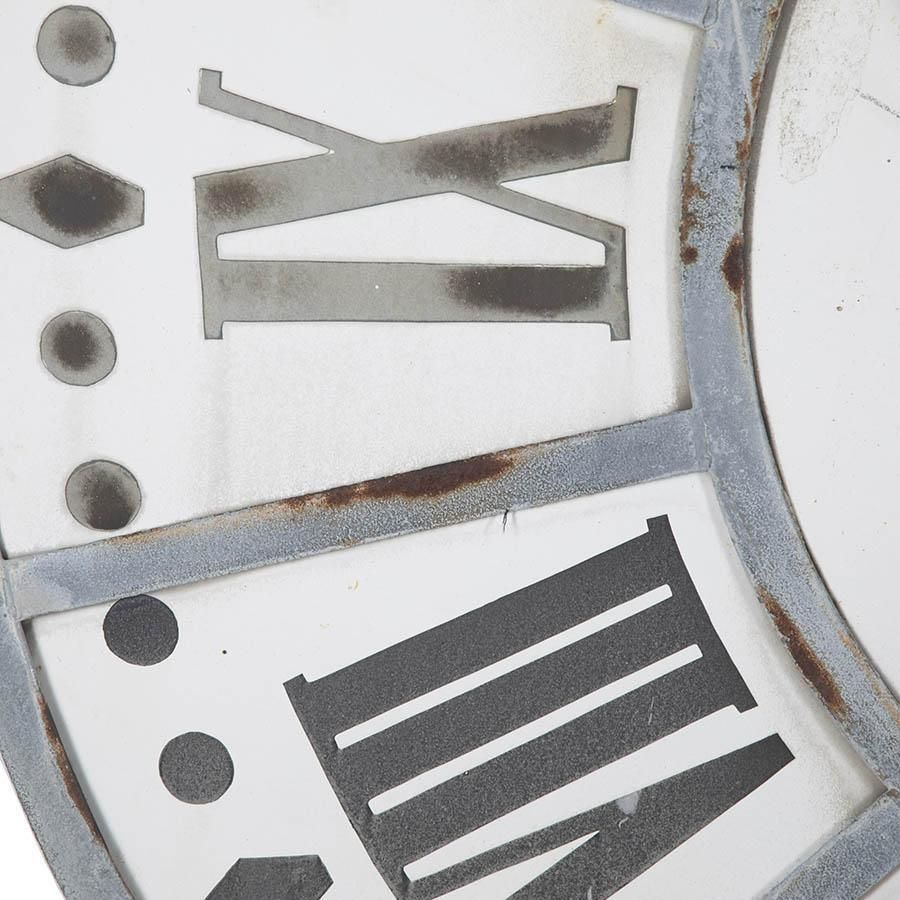 Large French Enamelled Clock Face photo for sale