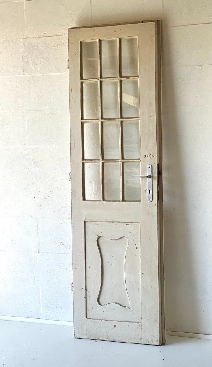 photo vintage Antique Doors In Pine, Set Of 2