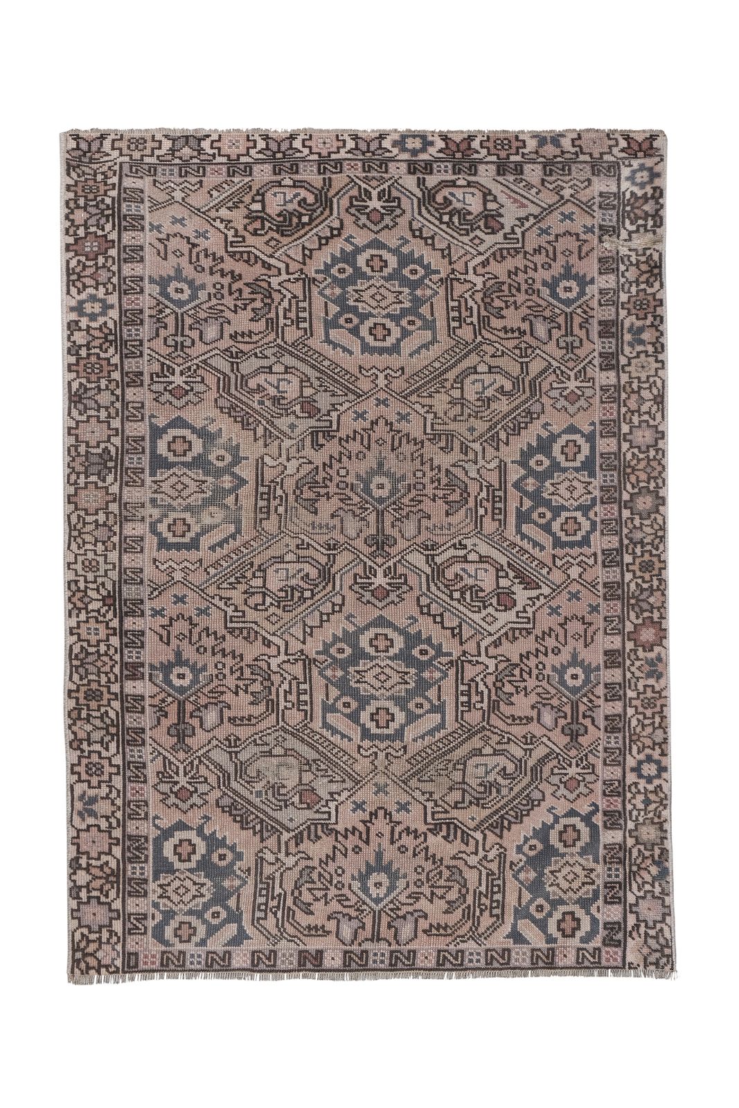 Vintage Caucasian Perpedil Rug 3'3'' X 4'6''
