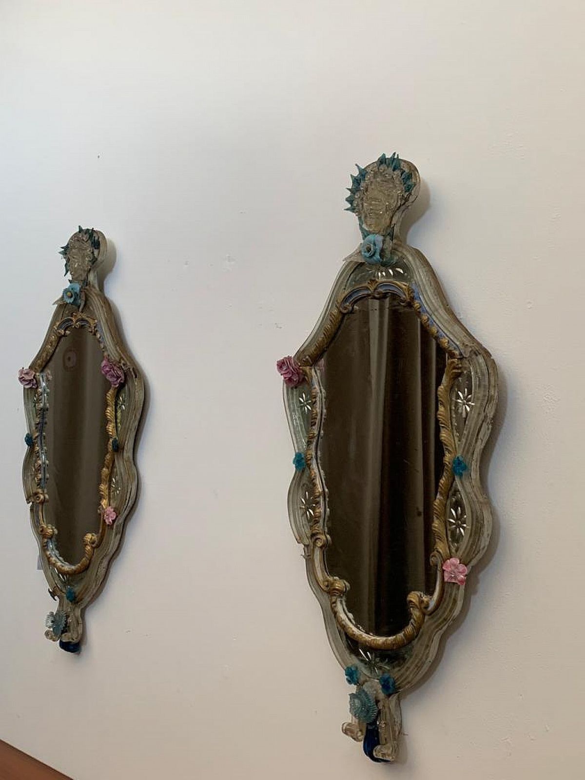 Pair Of Mirrors In The Venetian Baroque Style, 1700s photo for sale