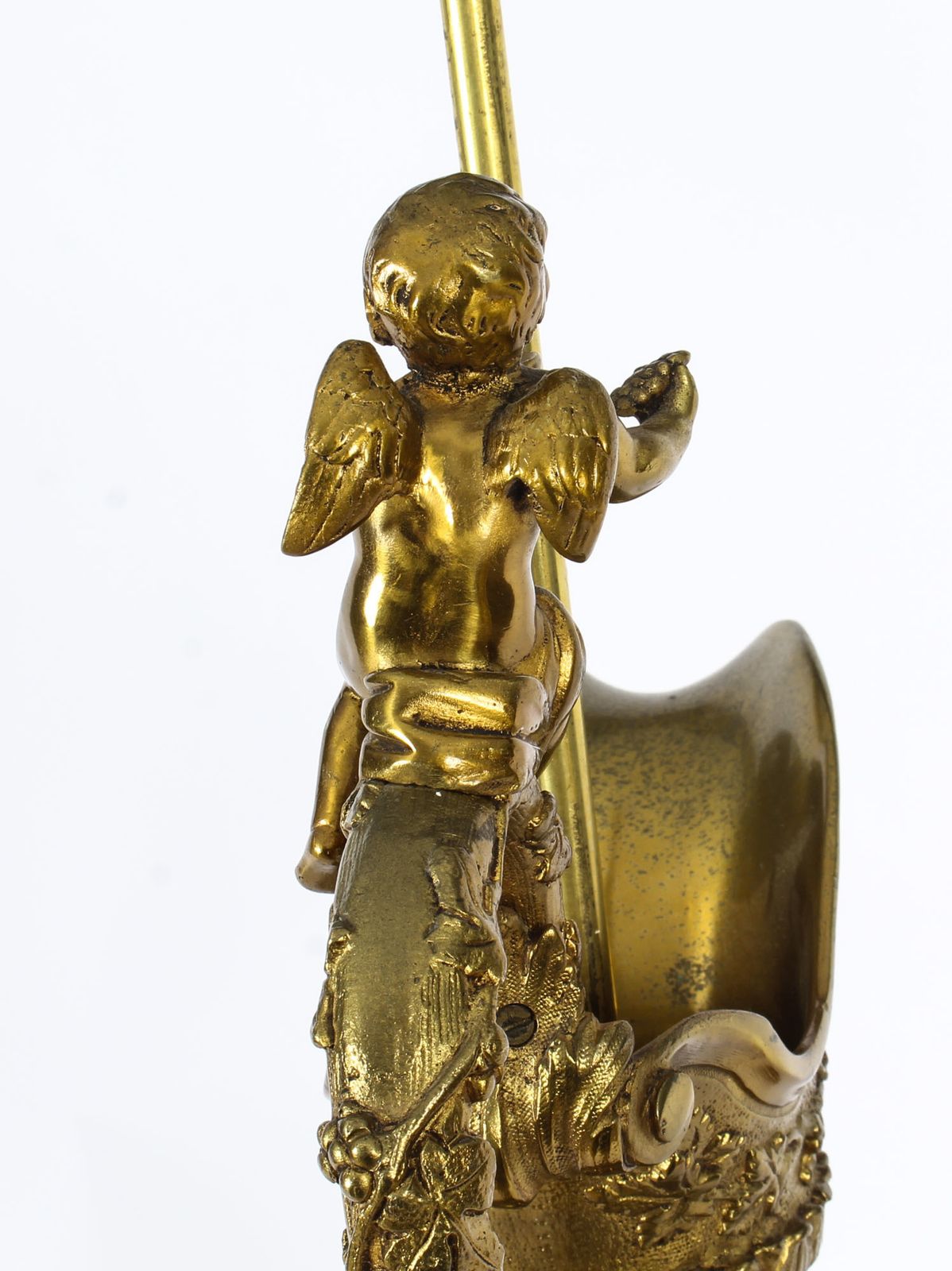 photo for sale Antique Gilt Bronze Renaissance Revival Table Lamp C1870  19th C