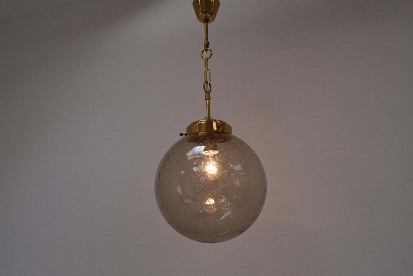 510.0 Mid Century Big Glass Pendant/Kamenicky Senov,1970's. photo