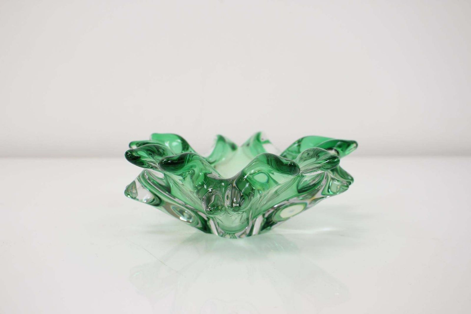 Czech Art Glass Bowl By Josef Hospodka For Chribska Glassworks, 1960's photo furniture