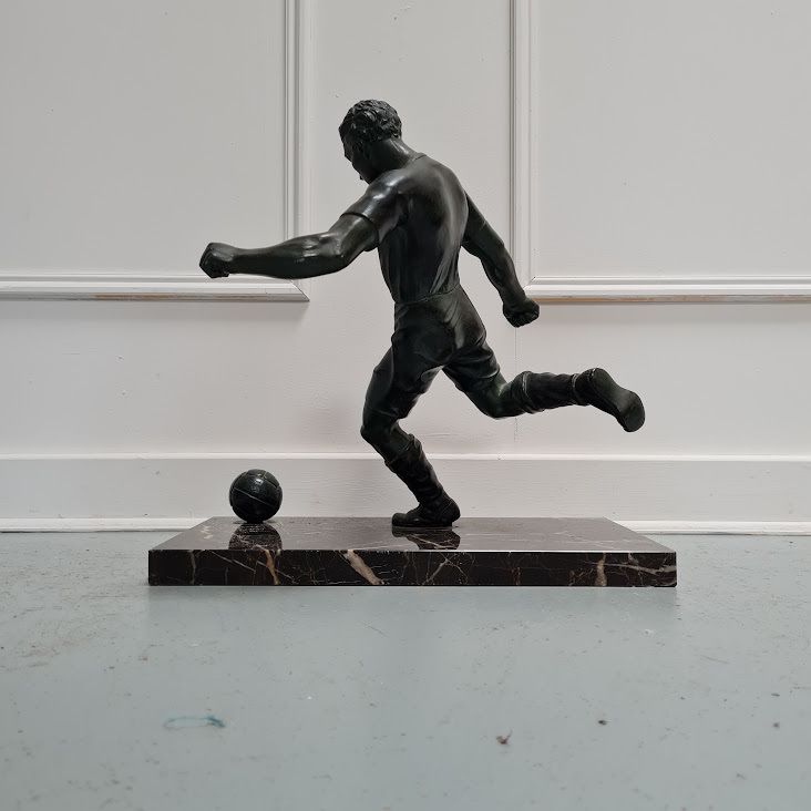 Decorative Large Figure Of Footballer C1950 Free Delivery photo vinterior