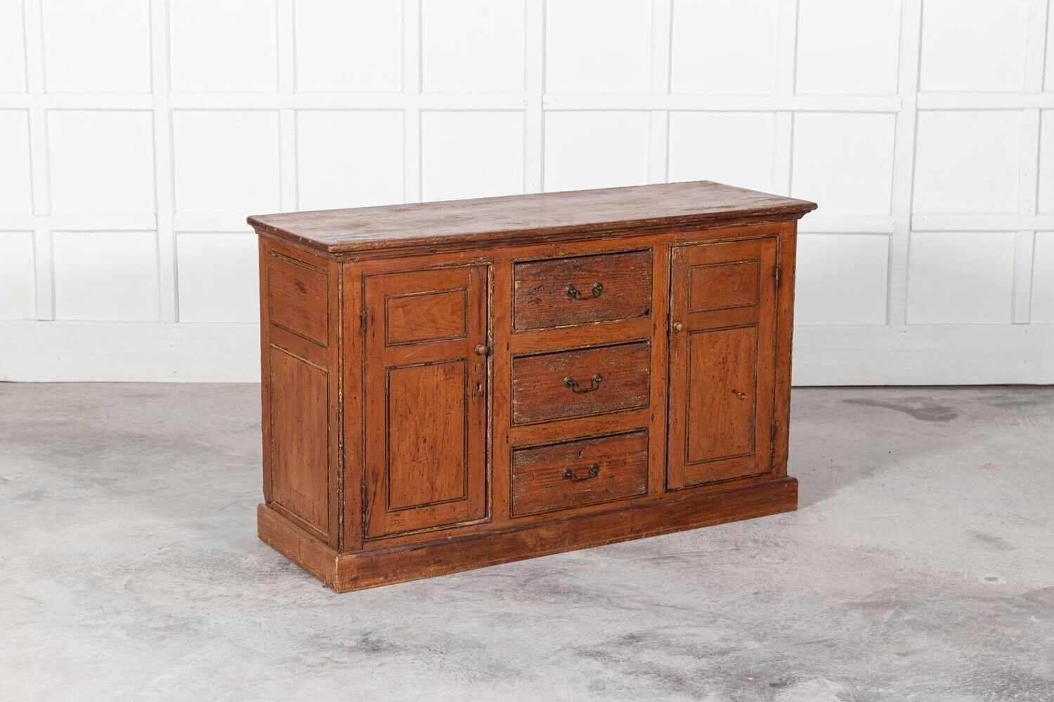 English Georgian Pine Country House Dresser Base photo furniture