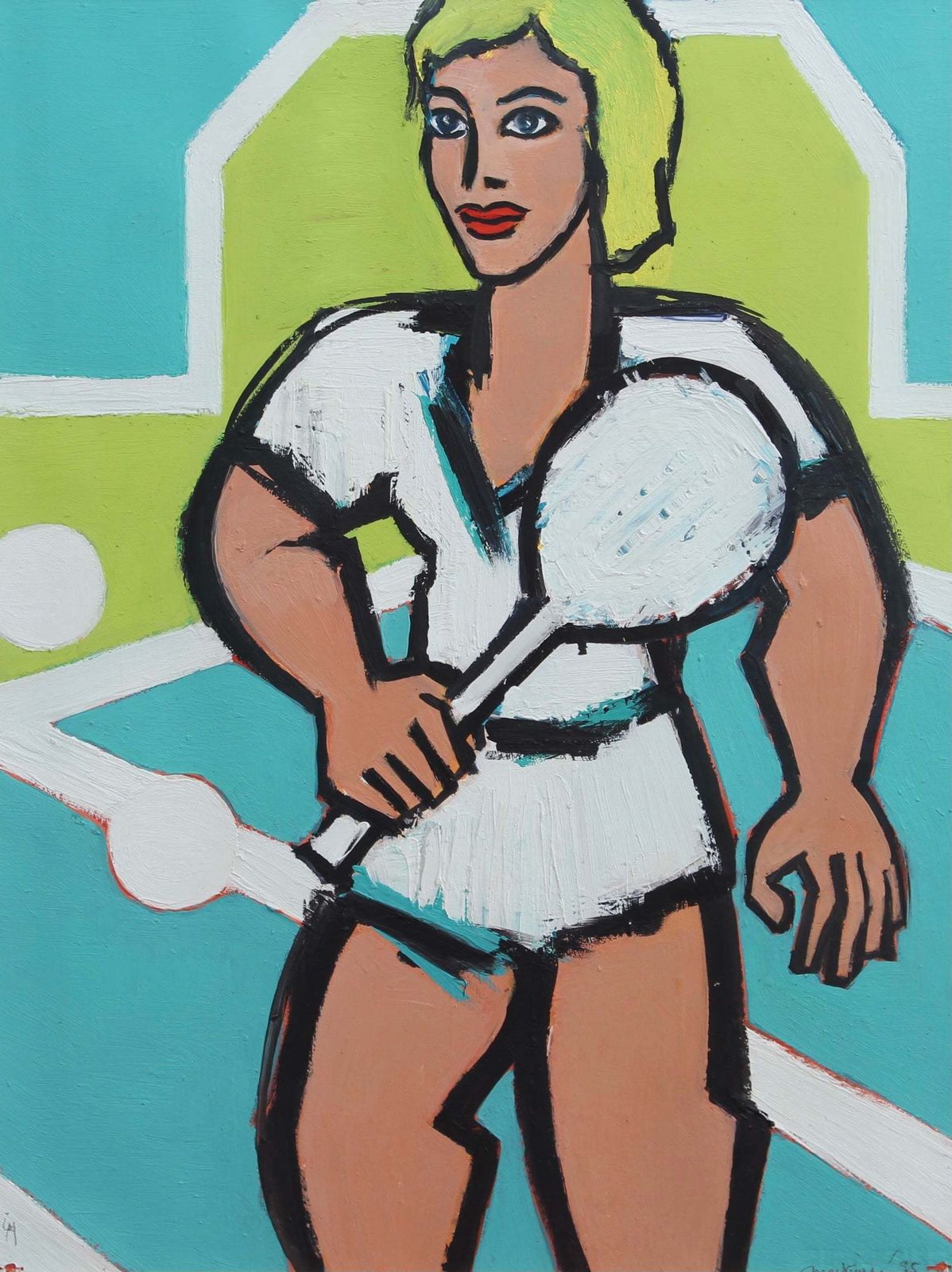 'The Tennis Star' By Luc Martinsen (1995)