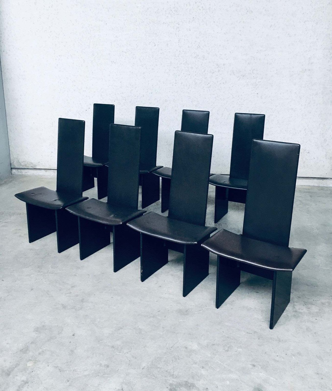 Postmodern Design Rennie Dining Chair Set By Kazuhide Takahama For Simon Gavina, Italy 1980's photo vinterior
