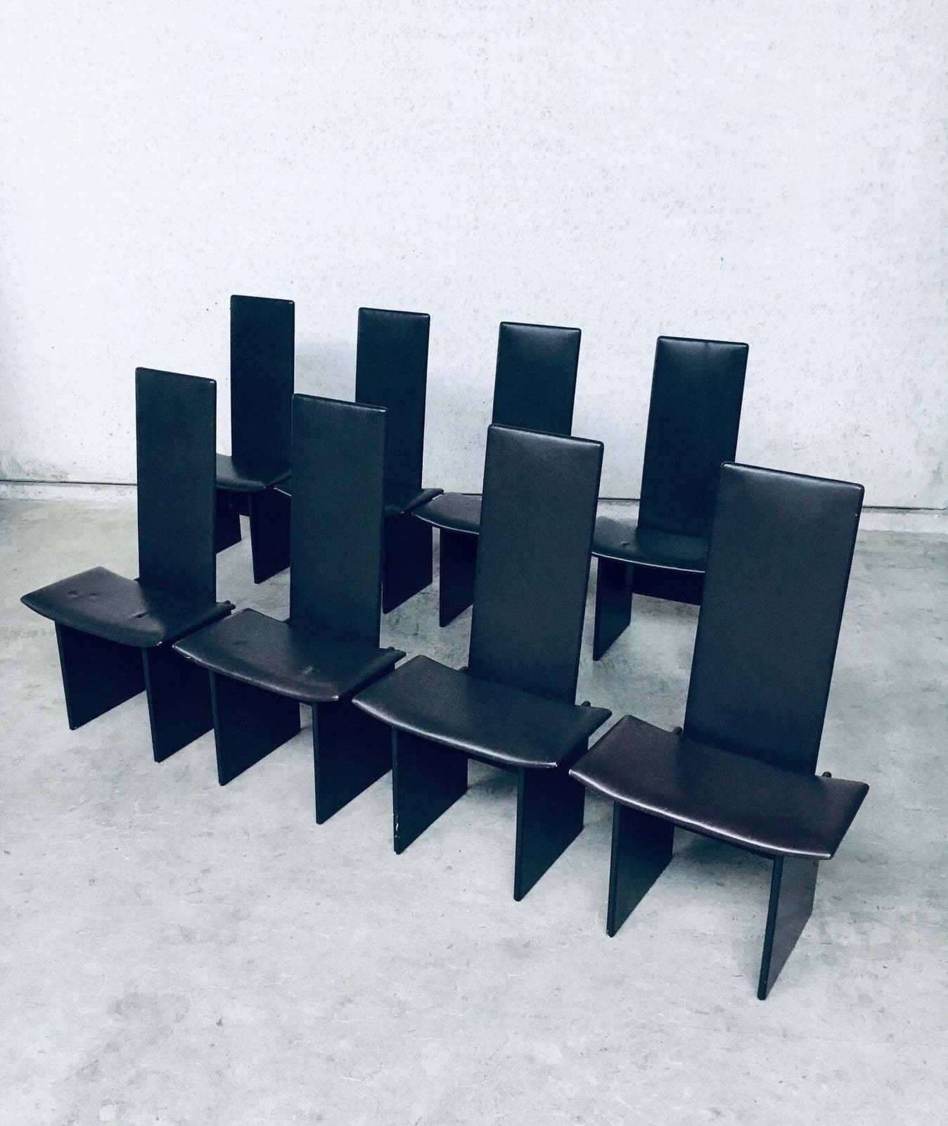 photo furniture Postmodern Design Rennie Eetkamerstoelen, Set Van Kazuhide Takahama Voor Simon Gavina, Italië, Jaren 1980