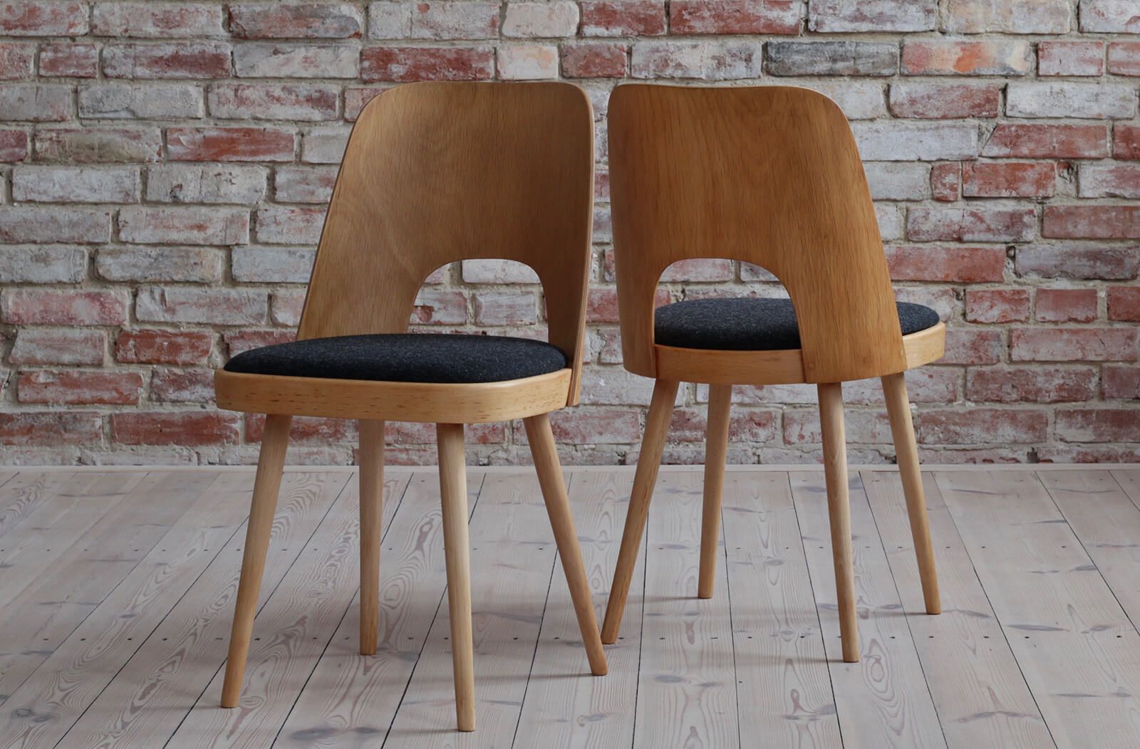 Set Of 8 Dining Chairs By Oswald Haerdtl, Reupholstered In Kvadrat Fabric photo Furniture