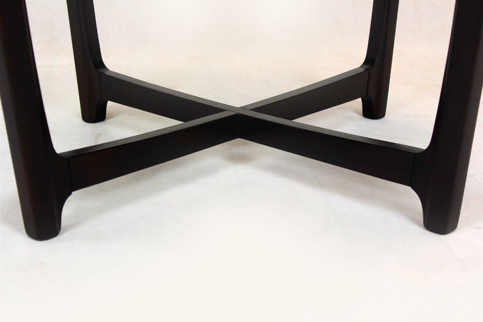 Restored Wooden Round Coffee Table, Czechoslovakia, 1970s photo for sale